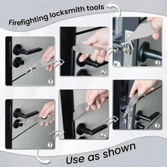 Multi-Purpose Lever Tool Stainless Steel Locksmith Tool Mini PryBar Tool