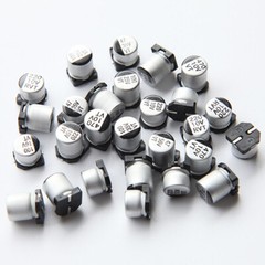 0.22µF-1000µF 6.3/10/16/25/35/50/63/100/400V SMD Aluminum Electrolytic Capacitor