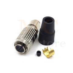 HR25-7TP-8S Female plug Cable Mount Connector, 8 Contacts, Miniature Connector