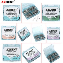 Dental Orthodontic Buccal Tube 1st 2nd Molar Roth MBT 018 022 Bondable Non-Conv