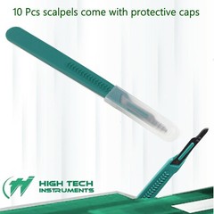 Disposable Scalpel Blades| #15 Sharp, Tempered Stainless-Steel Blades | Sterile