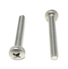 (25) M5-0.8 x35 Stainless Steel Phillips Pan Head Machine Screw DIN7985 A2 M5x35