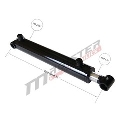 Hydraulic Cylinder Welded Double Acting 2.5″ Bore 24″ Stroke Cross Tube 2.5×24