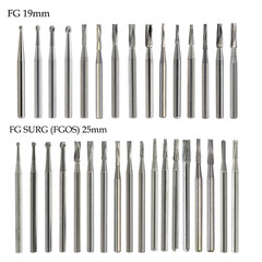 Wave Dental Carbide Burs FGOS Surgical Length 25mm Friction Grip FG 19mm Round