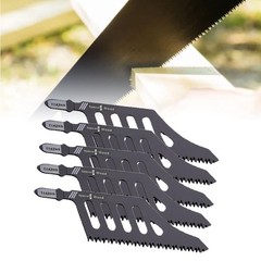 5x Flush Cutting Jigsaw Blade Irregular Curve Saw Blade with Handle for Wood US$
