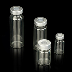 10 Pack 2Ml Sealed Sample Vials, Transparent Glass Vials with Self Healing Injec