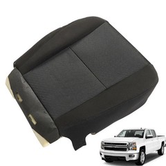 Front Driver Bottom Cloth Seat Cover with Foam Cushion for Silverado 2007-2014