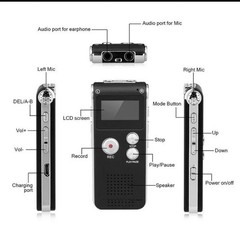 8GB Digital Voice Recorder Audio Recorder for Lectures Meetings Interviews