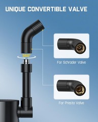 Fanttik X9 Ace Mini Bike Pump, 32s Fast Inflate Pump palm-sized, Black