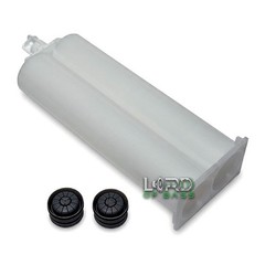 (50 Count) 50ml Empty 1:1 ratio 2-Part Cartridge With Sealing Cap & Pistons