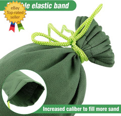 4 Pcs 6′ × 6″ Long Sand Bags for Flooding – Thickened Canvas Flood Protection