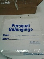Medegen Medical Products Patient Belongings Bag with Drawstring 20 X20 X 4 (250)
