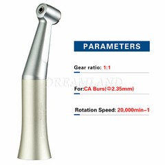 Fit NSK Dental Low Speed Handpiece 1:1 Direct Drive Push Button Contra Angle