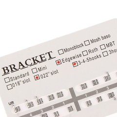 20pcs/set Dental Orthodontic Mini Edgewise Metal Bracket with/no hooks