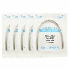Dental Orthodontic Arch Wire Stainless Steel Ovoid/Natural/Square Rectangular