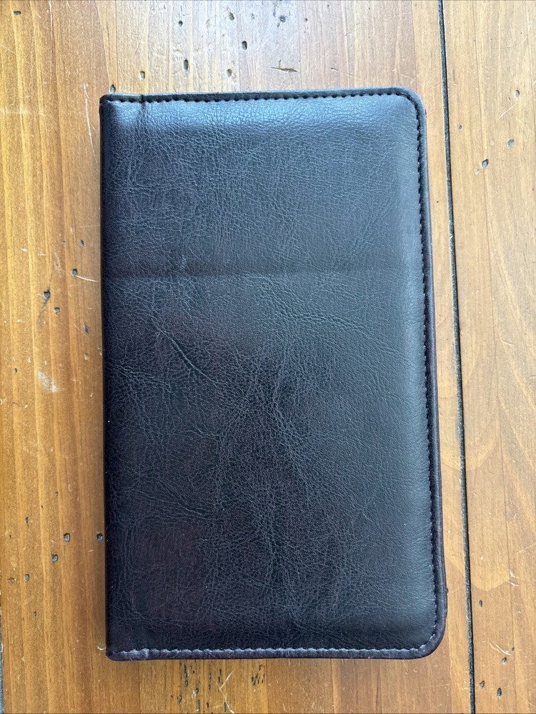 Black Leatherette Business Card Wallet / Organizer