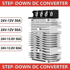 DC 24-36-48V to 12-13.8V 50-60A Step-down Converter Voltage Reducer Regulator