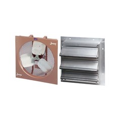 Jenny Products D2025-A20 Direct Drive Ventilation Fan, 1/4 HP, Shutter, 20″