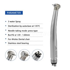 10 Packs NSK Style Dental High Speed Handpiece Push Button 4Hole Air Turbine USA