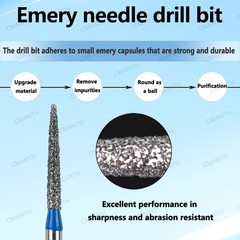 US Dental Burs Polishing Tools Dia.1.6mm For High Speed Handpiece Material 20Pcs