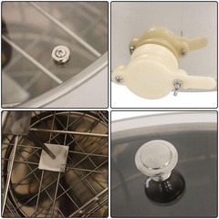Electric Honey Extractor Beekeeping Equipment 1300RPM 4/8 Frames Stainless Steel