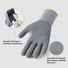 Water-Repellent Utility Gloves with Grip – Perfect for Construction Work