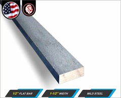 1/2″ x 1-1/2″ Steel Flat Bar – Metal Stock – Mild Steel – 11″ Inch Long