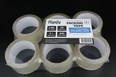 6 rolls Carton Sealing Clear Packing Shipping Box Tape 2 Mil- 2″ x 55 Yards