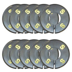 10 pcs Rack Divider Size S SMALL Black Round Ring Sizing Hanger Label Tag