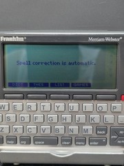 Franklin Merriam-Webster MWD-1490 Pocket Digital Dictionary Language Translator