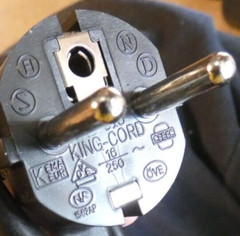 Set of 3 – New King Kord Power Cables 6′ Length 16A 250V~ Model KC-015