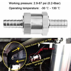 12mm 1/2 Inch Inline Check Valve Fuel Diesel Liquid Oil Air One Way Non Return