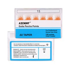 AZDENT Dental Endo Root Canal Gutta Percha Points / Absorbent Paper Points 0.02
