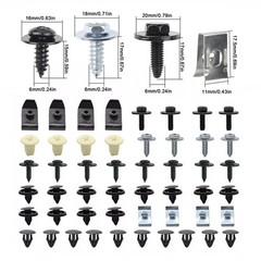 50Pcs Replacement Screw Clips Rivet Fastener for Toyota Fender Bumper Splash