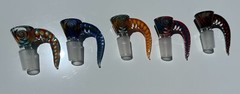 14mm Glass Bowl Handle Twisted Cane X Screen thick NorthStar glass Martini Slide