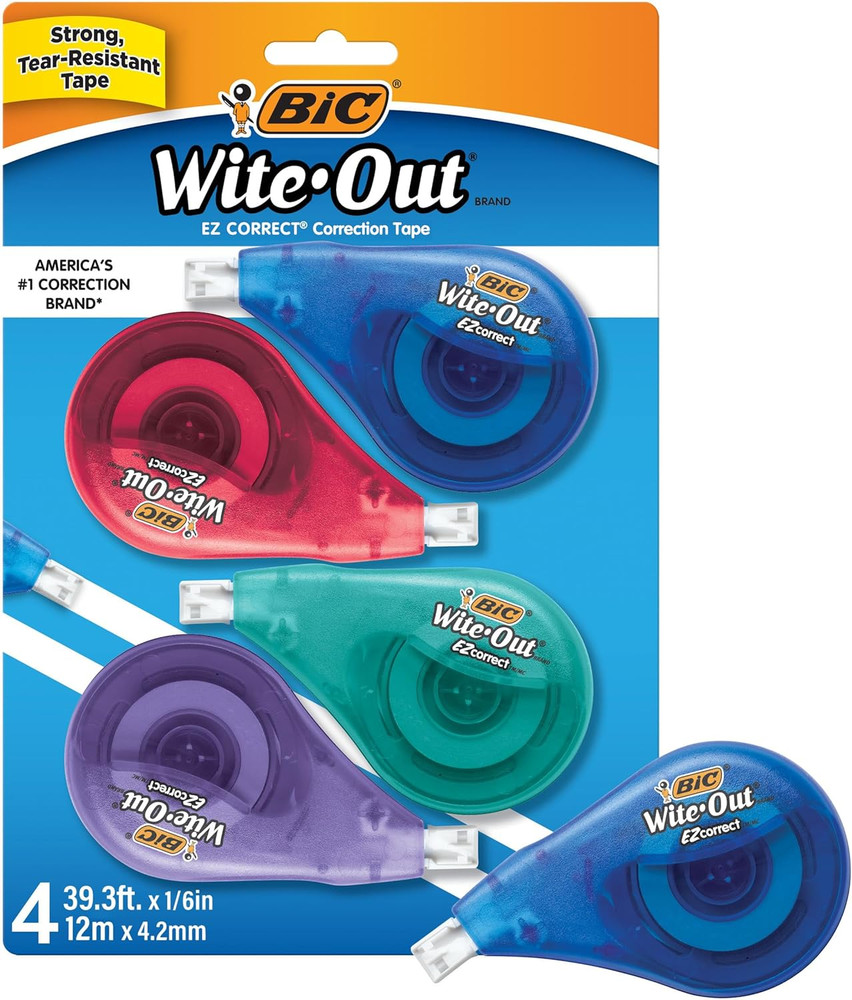 Wite-Out EZ Correct Correction Tape, School Supplies for Students and Teachers,