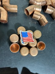 75 -NIBCO MUELLER EPC 3/4″ COPPER FITTINGS SWEAT SOLDER MADE IN USA