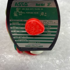 ASCO RedHat 8210G035 3/4″ Brass N.O. Solenoid Valve 120V