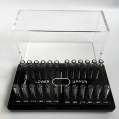 Dental Orthodontic Arch wire Storage Box Organizer Holder Acrylic Placement Case
