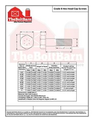 5/16″-24 Grade 8 Hex Cap Screws FINE Thread SAE Hex Bolts (Pick Length & Qty)