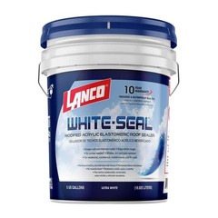White Roof Seal Elastomeric Rubberized Sealer Waterproof Sealant Coating 5 Gal