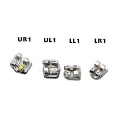 Dental Orthodontic Metal monoblock Bracket Braces Mini Roth 022 345 hooks 50Set