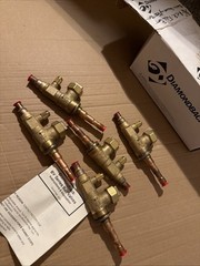 Diamondback BV38BBSI Series Ball Valve Full Port 800 PSIG, 3/8”. FIVE Pack.