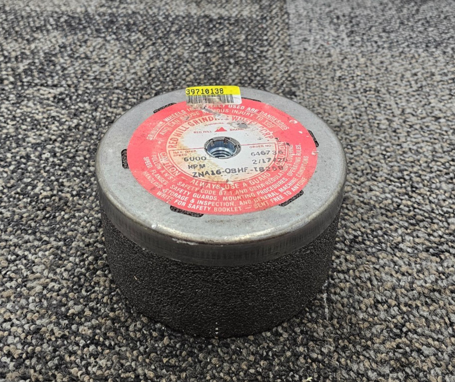 Red Hill ZNA16-OBHF-18258 Grinding Wheel 6000 RPM, 6″ OD x 3-1/2″ Thick