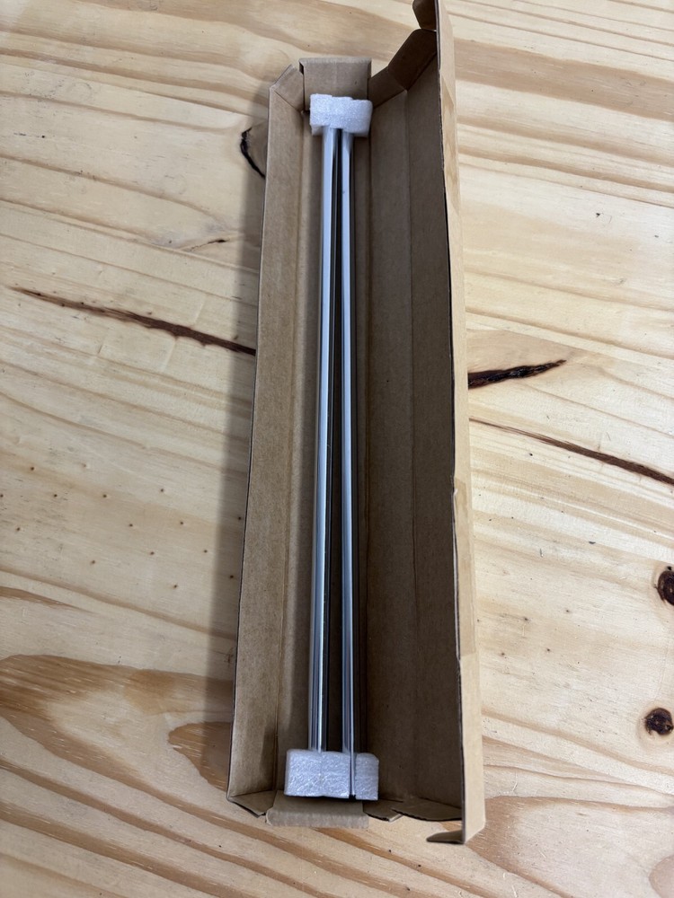 2 pcs 8mm Diameter 300mm Length Carbon Steel Rod Hardened Chrome Plated Rod