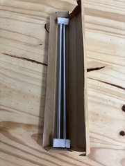 2 pcs 8mm Diameter 300mm Length Carbon Steel Rod Hardened Chrome Plated Rod