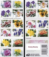 United States Postal Service Usps Snowy Beauty 5 Booklets Of 20 100 Postage