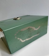 Vtg. Hamilton Skotch Porta File Metal Portable Storage Case 10.25″ x 12.5
