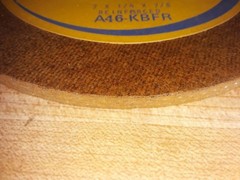 6 NORTON 46 Grit 7″x 1/4″x 7/8 Raised Hub Grinding Wheel Disc 6000 RPM