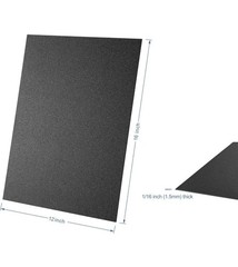 KAITELA ABS Plastic Sheet 12″ x 16″ x 1/8″ Thick (3mm) Black Rigid Thermoplastic